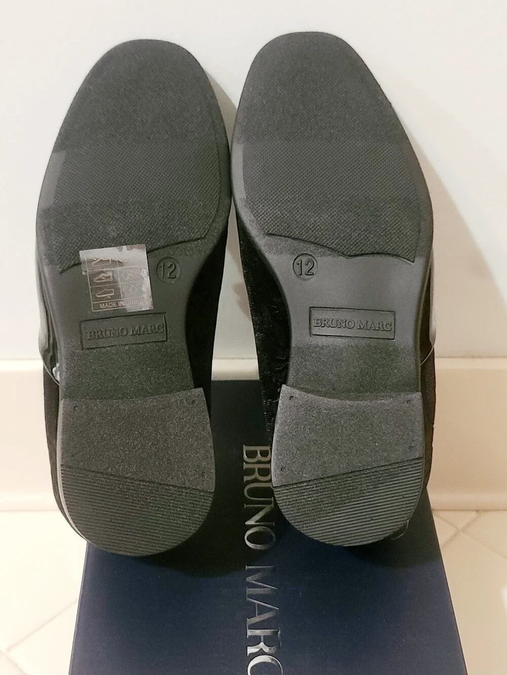 Bruno Marc Formal Patent Velvet Tuxedo Oxford PS Size 12C